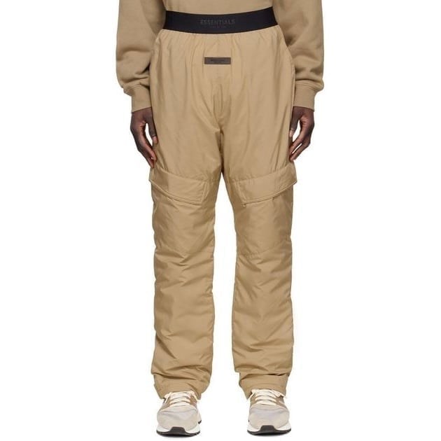 NEW 150 - XS Fear of God Essentials Padded Polyester Storm Pant Oak/Tan