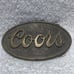 Coors Brewing Company Advertising Alcohol Beer Oval Belt Buckle Vintage 70's