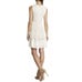 BCBGMAXAZRIA Women's Beige Mini Dress Scarlett Tiered Eyelet Size 06 (C-7)
