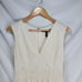 BCBGMAXAZRIA Women's Beige Mini Dress Scarlett Tiered Eyelet Size 06 (C-7)
