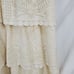BCBGMAXAZRIA Women's Beige Mini Dress Scarlett Tiered Eyelet Size 06 (C-7)