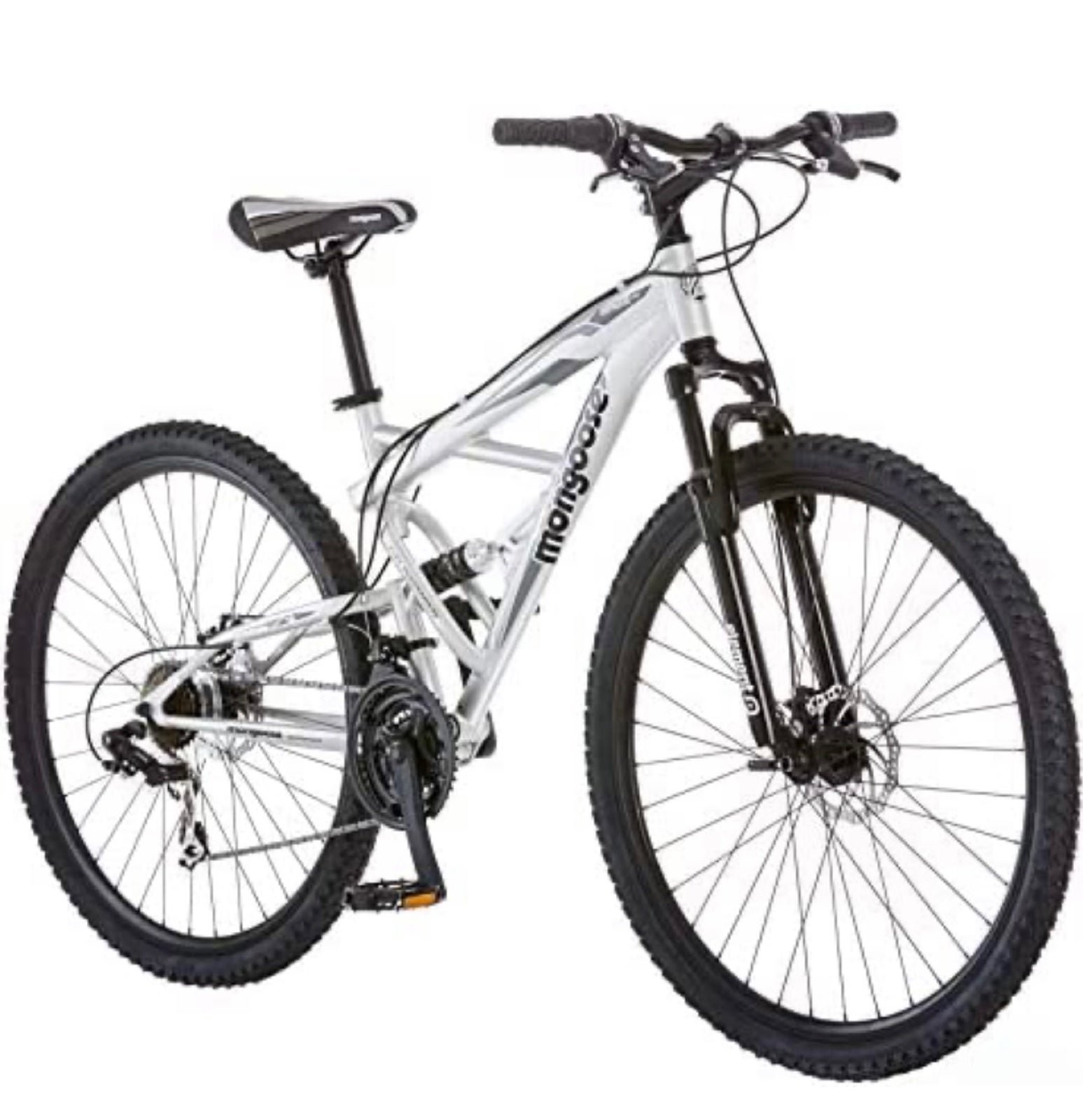 Mongoose Impasse Adult Mountain Bike, Aluminum Frame, Twist Shifters, 21- Speed