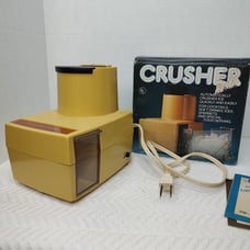 Vintage electric ice crusher Harvest Gold with box