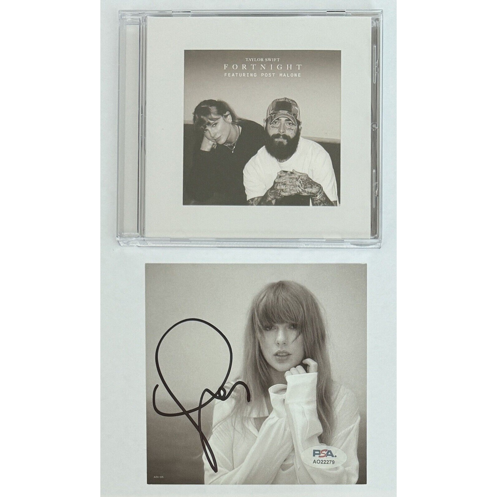 TAYLOR SWIFT Fortnight CD & Signed Autographed Picture Photograph PSA DNA COA