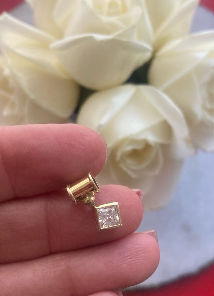 Cool Vintage One of a Kind 14k Solid Yellow Gold Charm 90’s 90s