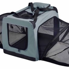 Collapsible Dual-Sided Pet Dog Crate