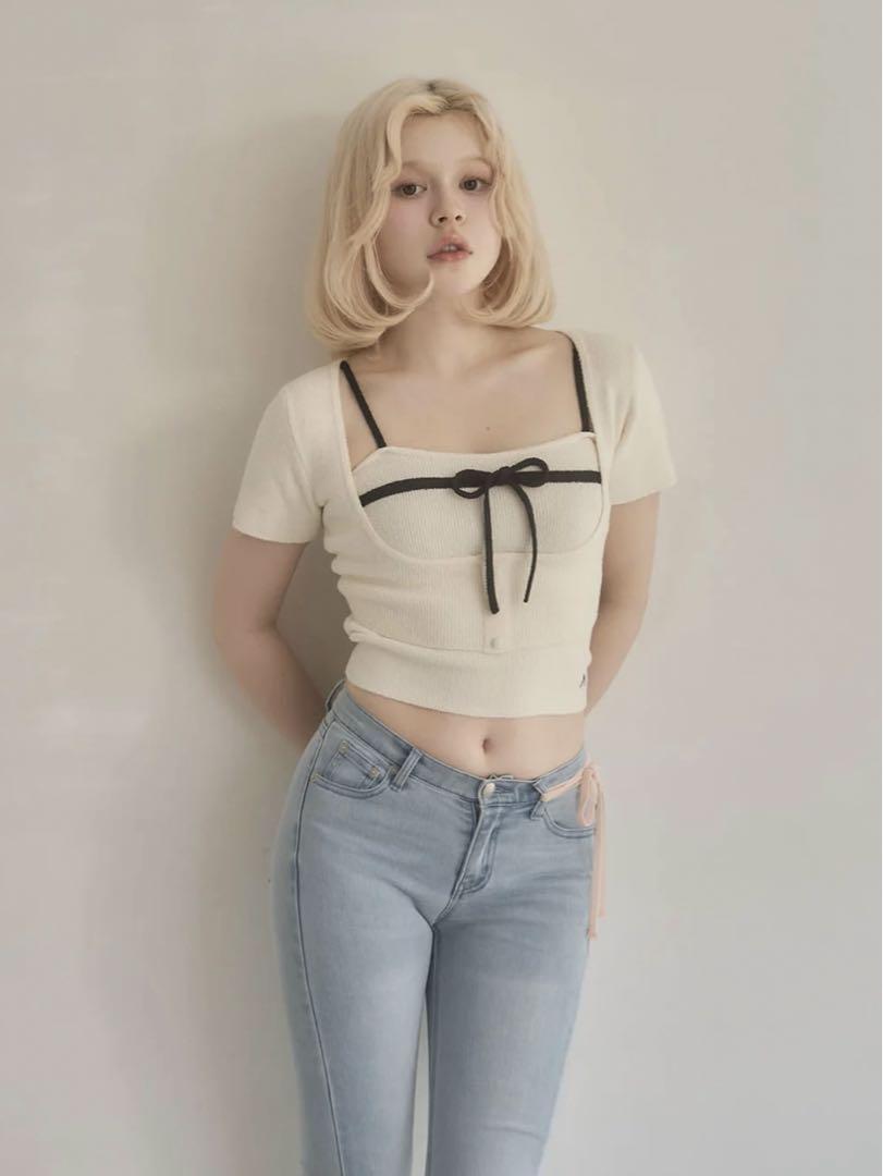 トップス ANDMARY Natalie ribbon set andmary Natalie Ribbon Set