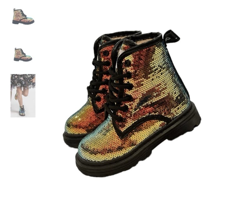 Lola and the Boys sequin boots