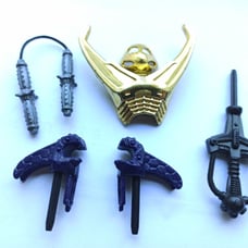 Vintage TMNT Cyber Samurai Mike Accessories Complete Playmates 1994