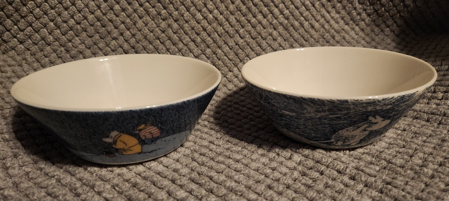 New Moomin Bowls set of 2