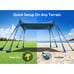 Osoeri Beach Tent, Camping Sun Shelter UPF50+ with 8 Sandbags Shovels 10x10 ft