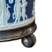 Vintage Wedgwood Dark Blue Jasperware Biscuit Cookie Jar Barrel