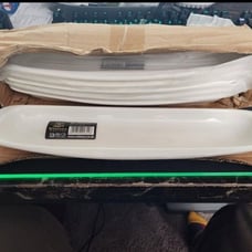 Wilmax Set Of 6 White Celery Tray / Dish 13 inch