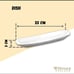 Wilmax Set Of 6 White Celery Tray / Dish 13 inch