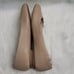 Sam Edelman Finnegan Nude Taupe Scalloped Edge Slip On Leather Ballet Flats Sz 8