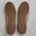 Sam Edelman Finnegan Nude Taupe Scalloped Edge Slip On Leather Ballet Flats Sz 8