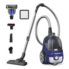 Upgraded 1200w Bagless Canister Vacuum Cleaner, Auto Cord Rewind, H13 Hepa Filte