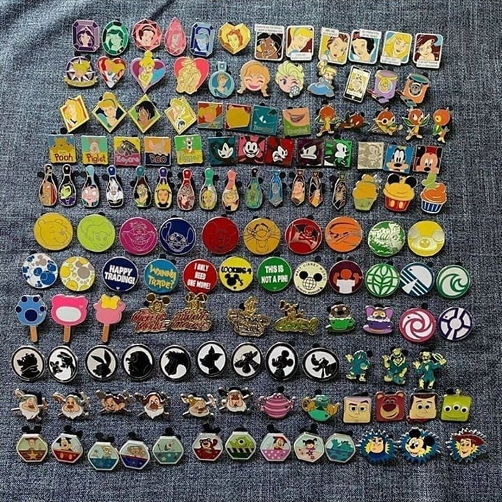 Disney Pin Bundle 50 Authentic, Tradable, No Duplicate Pins
