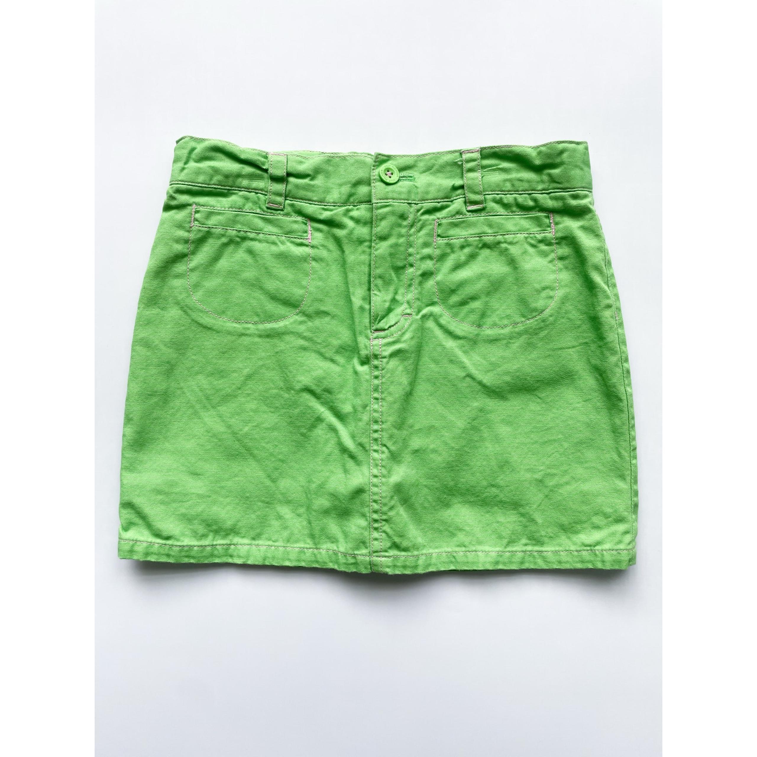 Girls Lilly Pulitzer Green Denim Skirt Size 8