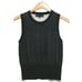 Rachel Roy Crewneck Sleeveless Black and White Knit Sweater Size M