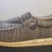 Hey Dude Slip On Gray Weave Pattern Stretch Mens Size 10 Shoes