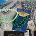 Huge Lot over 6 lbs. beads pendants cords jewelry making supplies glass beads