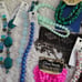 Huge Lot over 6 lbs. beads pendants cords jewelry making supplies glass beads