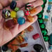 Huge Lot over 6 lbs. beads pendants cords jewelry making supplies glass beads