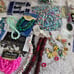 Huge Lot over 6 lbs. beads pendants cords jewelry making supplies glass beads