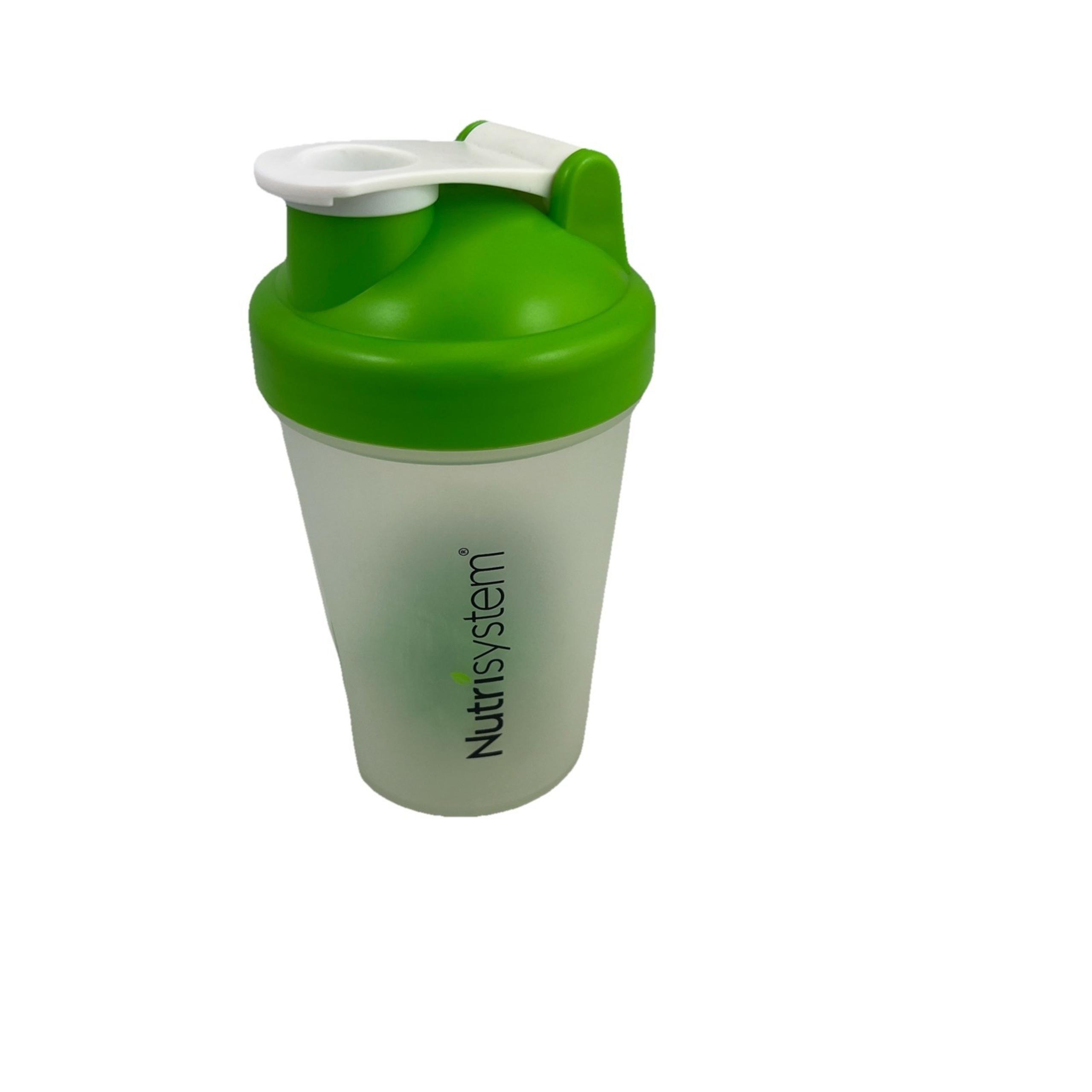 Nutrisystem Blender Bottle 16 oz Shaker with Flip Top Lid & Whisk Ball NEW