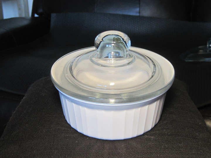 Corning Ware French White Baking Dish F-16-B, 5” With Glass Lid