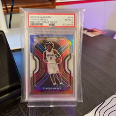 Tyrese Maxey Prism Red White and Blue Rookie