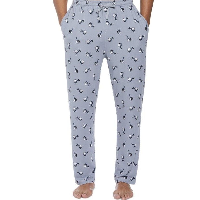 New 48 PGA TOUR Men Golf Ball Flag Print Sleep Lounge Pajama Pants Tradewinds L