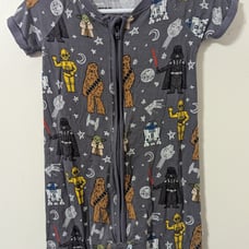 Little Sleepies May the Force Be With You Star Wars Shorty size 18-24 months