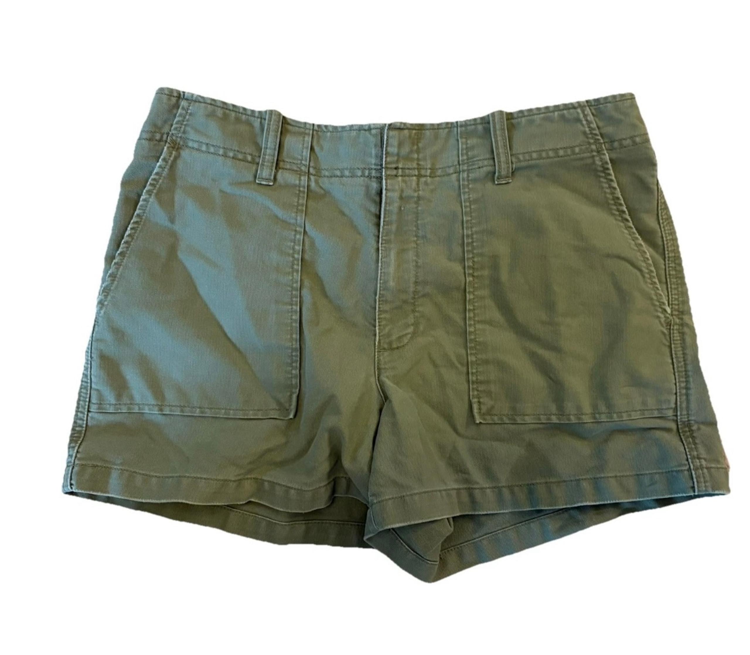 Vintage American Eagle Outfitters Army Green Denim Shorts Y2K  Size 8