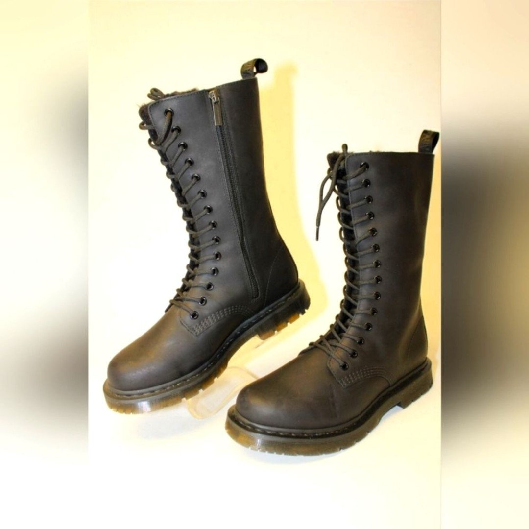 NEW Dr Martens 1914 Women's DM's Wintergrip Inner Fleece Tall Boots 6 or EU 37