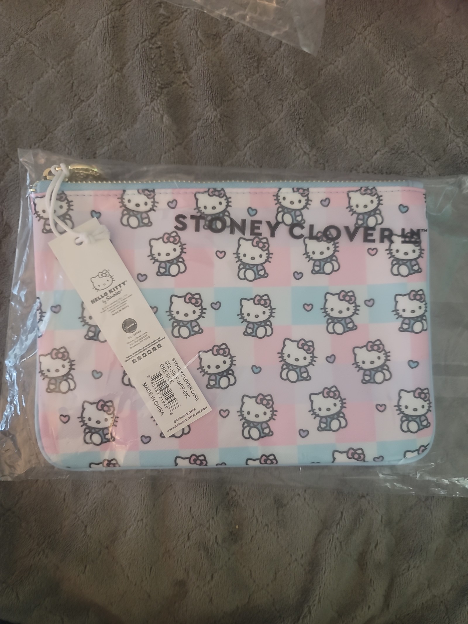 Stoney Clover x Hello Kitty Mini Flat Pouch NWT