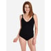 Seafolly NWT Black Inka Rib Sweetheart Singlet Size 4