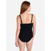 Seafolly NWT Black Inka Rib Sweetheart Singlet Size 4