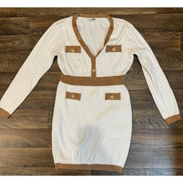 FN White Sweater Dress