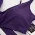 Bar III Swimsuit Womens XL Core Solids‎ Ring Monokini One-Piece Mystical Purple
