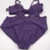 Bar III Swimsuit Womens XL Core Solids‎ Ring Monokini One-Piece Mystical Purple