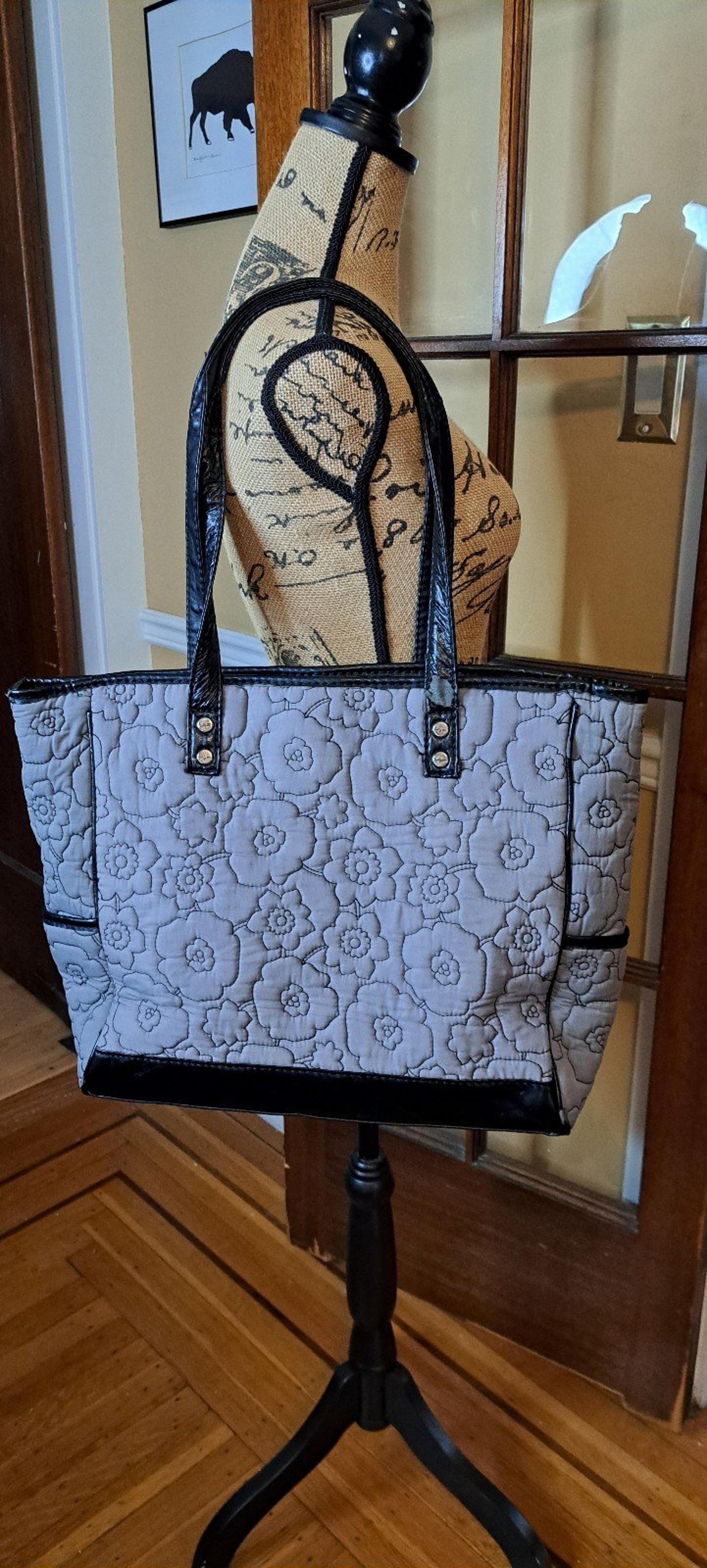 Thirty-One Quilted Poppy Tote Bag