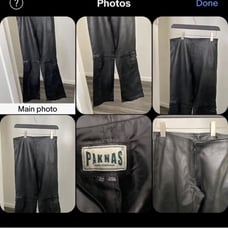 pants unisex leather 30x34