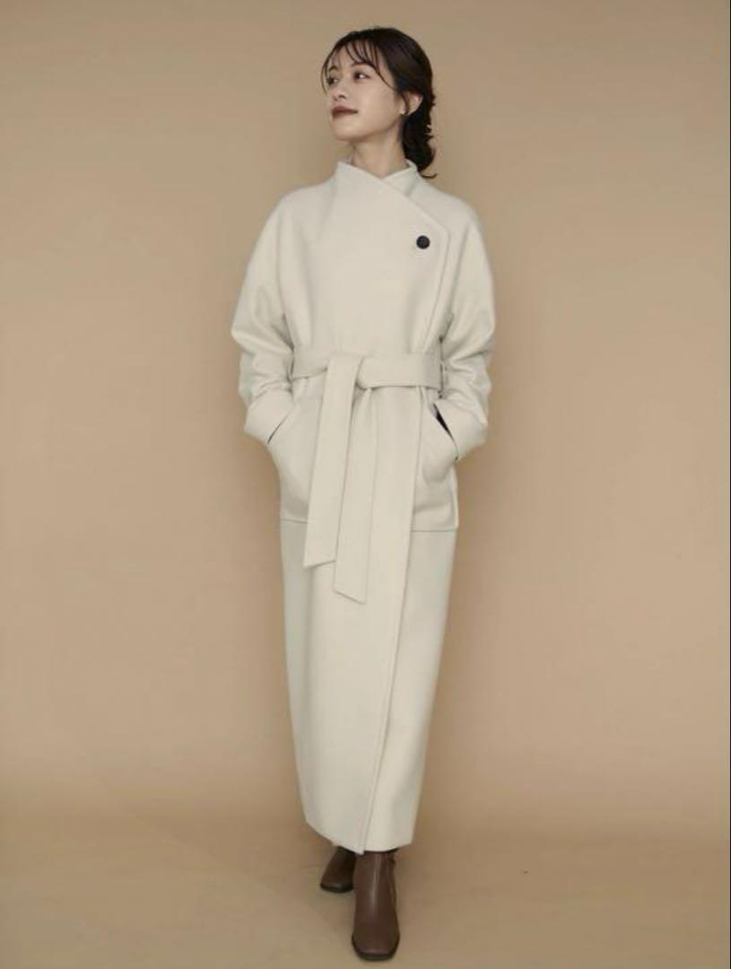 L'Or Wide Lapel Long Coat