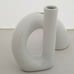 Japanese White Sculpture Ikebana Vase NW