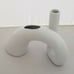 Japanese White Sculpture Ikebana Vase NW