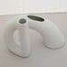 Japanese White Sculpture Ikebana Vase NW