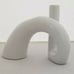 Japanese White Sculpture Ikebana Vase NW