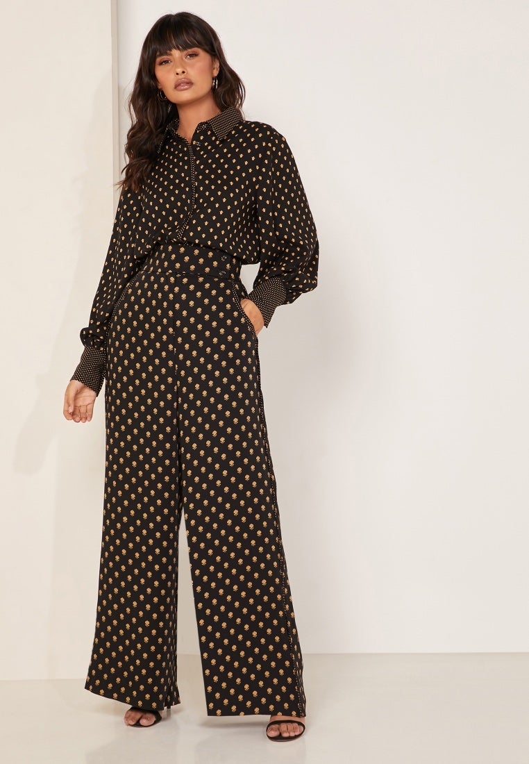 Anthropologie C/MEO Collective Palatial Printed Wide Leg Pants